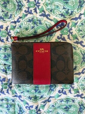 Coach Signature Wristlet